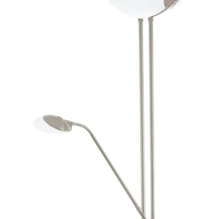 Eglo Baya 1 gulvlampe, børstet stål
