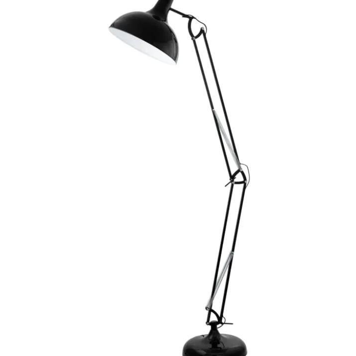 Eglo Borgillio gulv arkitektlampe, sort