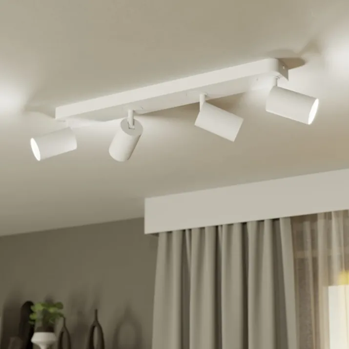 Eglo Z Telimbela spotlampe, 4 spots, hvid