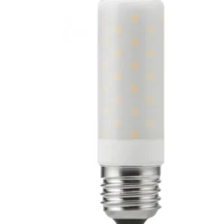 e3light E27 rørpære, 2700K, 9W