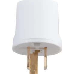 E-line lampestikprop, 2-leder + jord, hvid