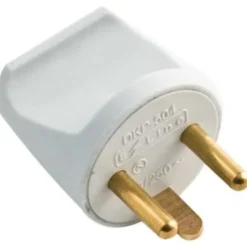 E-line stikprop med jord, rund, grå