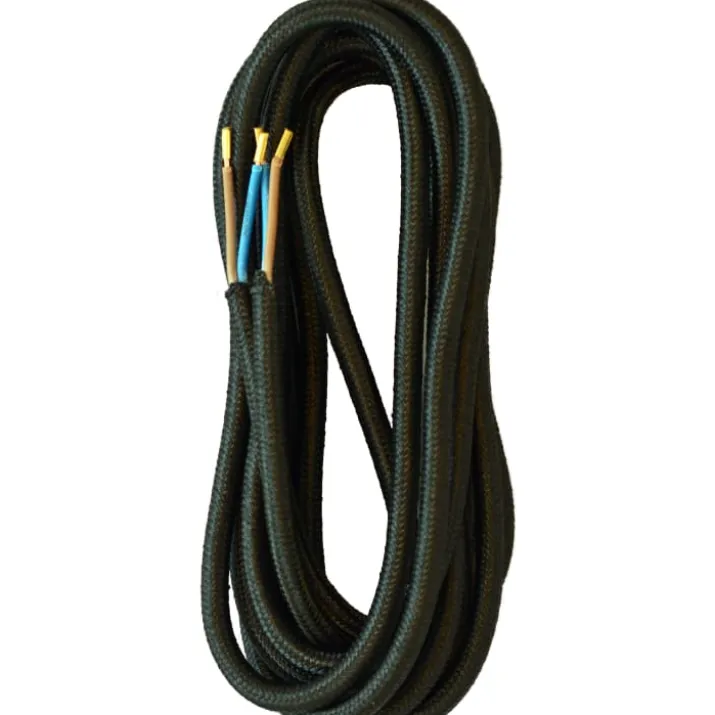 E-Line stofledning, 5 meter, sort