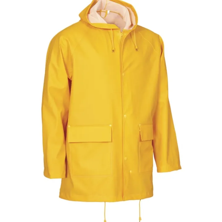 Elka Outdoor regnjakke PU/PVC, gul, str. 2XL