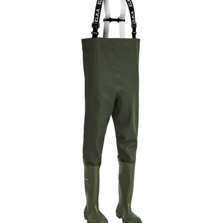 Elka waders, olivengrøn, str. 36