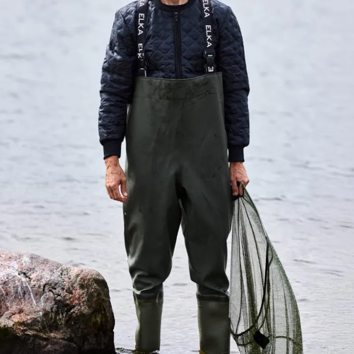 Elka waders, olivengrøn, str. 39
