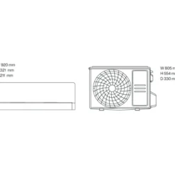 ELL Front Boost Golden luft til luft varmepumpesæt, 6,15 kW