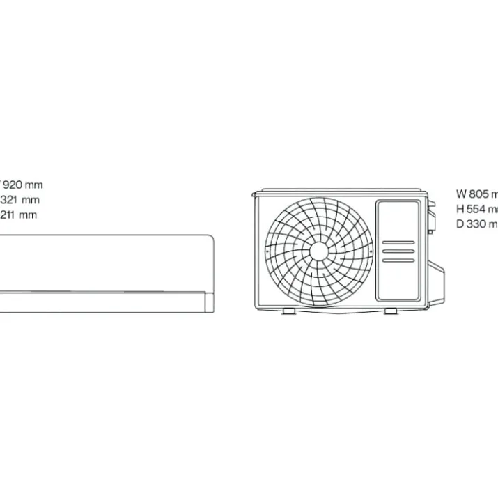 ELL Front Boost Golden luft til luft varmepumpesæt, 6,15 kW