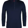 FE Engel Grandad langærmet t-shirt, marineblå, str. 2XL