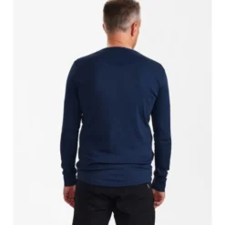 FE Engel Grandad langærmet t-shirt, marineblå, str. 2XL