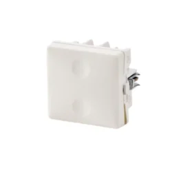 Fesh Curveline krydsningsafbryder, 1 modul, hvid