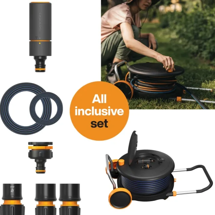 Fiskars Compact L haveslangevogn, 30 meter