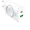 Fixed USB-A & C adapter med Apple watch oplader