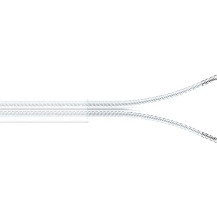 Flad plastledning PKLF 2x0,75mm², transparent
