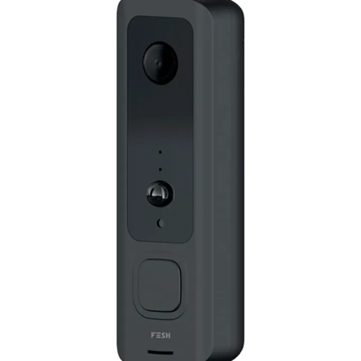 Foss Fesh Smart dørklokke med video, wifi, sort/hvid