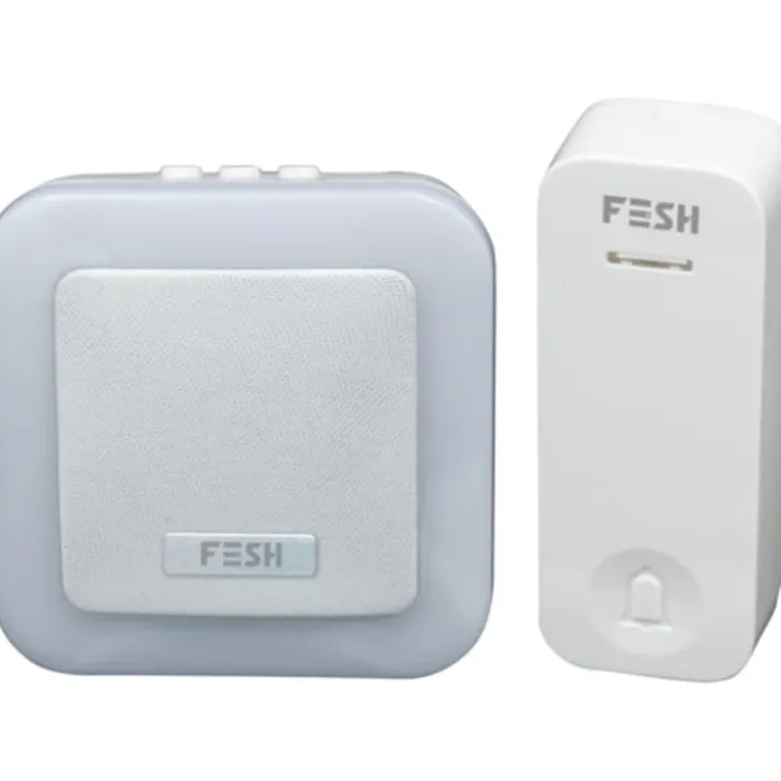 Foss Fesh Smart dørklokke, til stikkontakt, wifi, lys, hvid