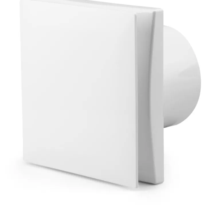 Fresh 100 badventilator, fugtstyring, timer, Ø100 mm, hvid