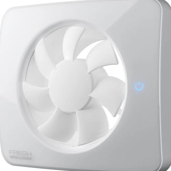 Fresh Intellivent SKY badventilator, app styring, Ø100 mm, hvid