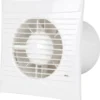 Fresh S125 badventilator, fugtstyring, timer, hvid