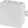 F-tronic E125 samledåse, 75x75x40 mm, lysegrå