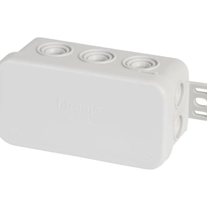F-tronic E126 samledåse, 85x44x40 mm, lysegrå