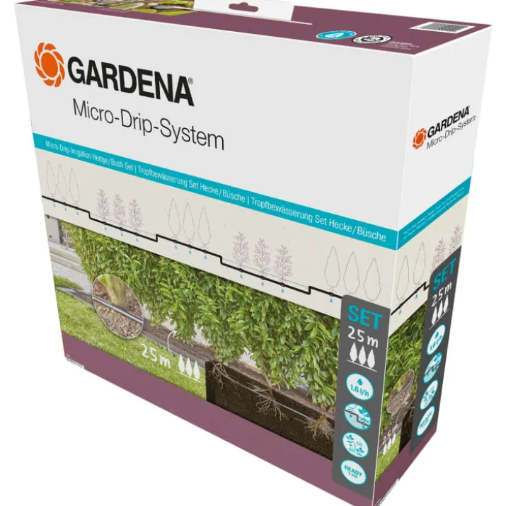 Gardena micro-drip hæk-/busksæt, 50 m