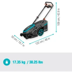 Gardena plæneklipper 36V/2,5 AH, 460mm