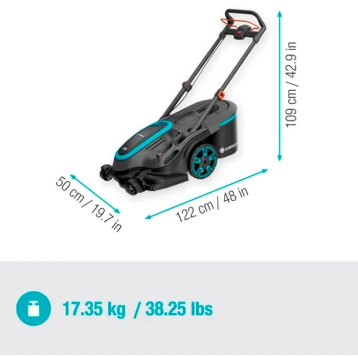 Gardena plæneklipper 36V/4,0 AH, 460mm