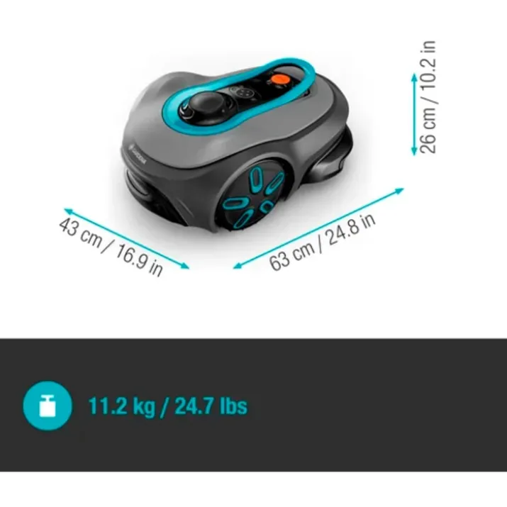 Gardena Sileno robotplæneklipper, GPS og appstyring, 800m², grå