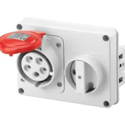 Gewiss CEE indbygningsstikkontakt, 5P, 16A, 400V, IP44
