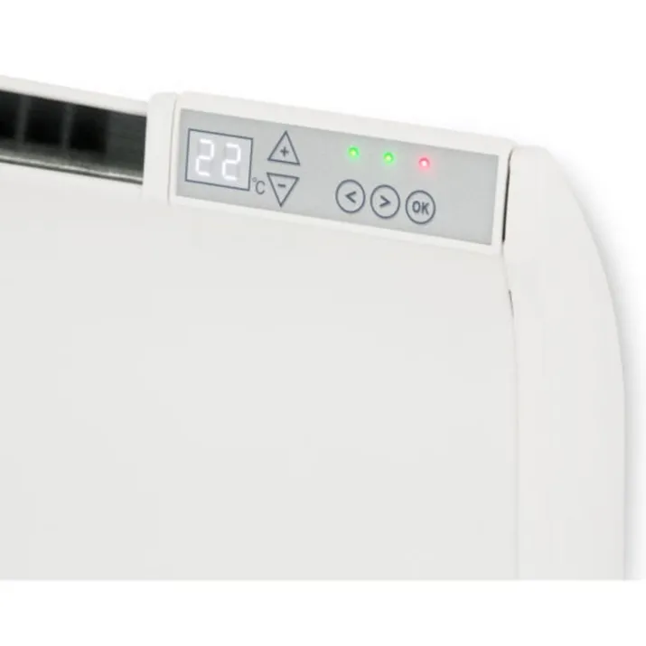 Glamox TPA 10 elradiator med termostat, 230V, 1000W, 12-16 m²