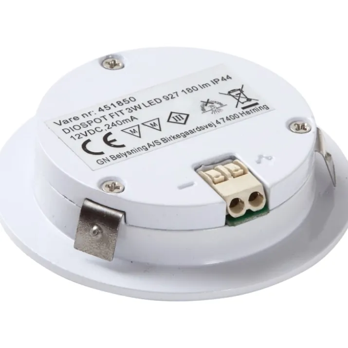 GN Diospot FIT LED indbygningsspot, 2700K, hvid