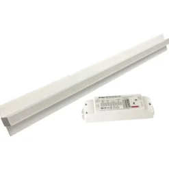 Green:ID planforsænket CCT LED skinne til Troldtekt loft, 120 cm