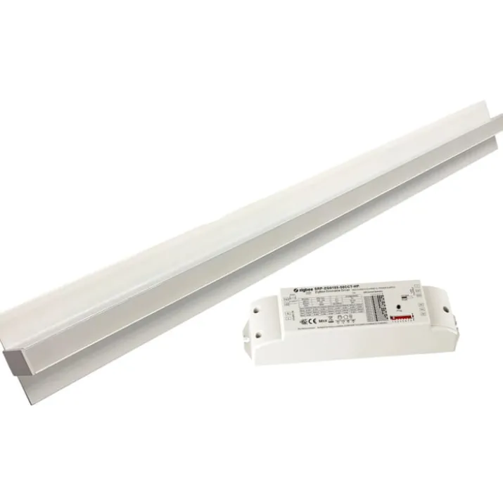 Green:ID planforsænket CCT LED skinne til Troldtekt loft, 120 cm