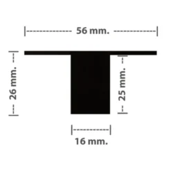Green:ID planforsænket LED skinne m. indbygget driver & 3-step dim 3000K, 60 cm