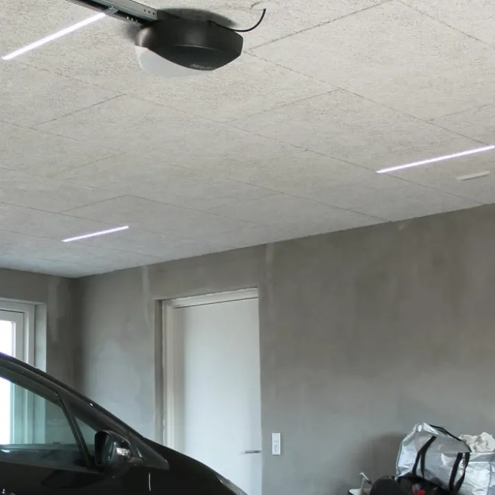Green:ID planforsænket LED skinne til Troldtekt loft 60 cm, 4000K