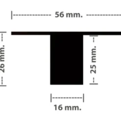 Green:ID planforsænket LED skinne til Troldtekt loft inkl. 1-10V driver 120 cm, 4000K