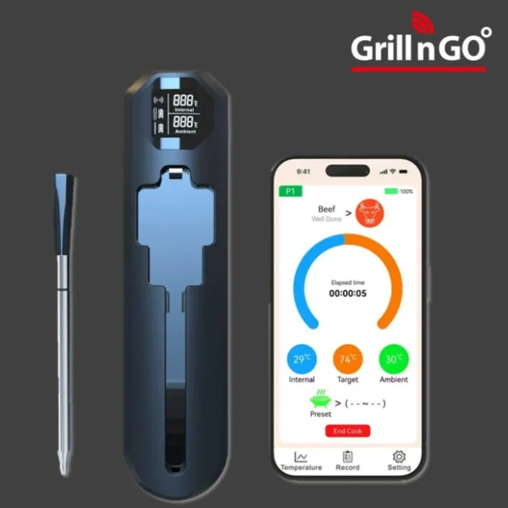 Grill'n'Go Smart Wireless stegetermometer, trådløst
