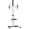 Gulvstander fjernsyn med hjul & tiltning, 37-70"/50kg