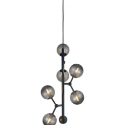 Halo Design Atom vertical lysekrone, røgfarvet