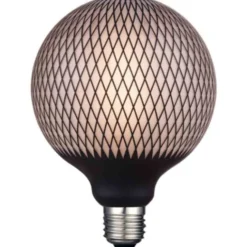 Halo Design Colors Diamond Print E27 globepære, 3-trins dæmp, 7W