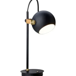 Halo Design DC genopladelig bordlampe, sort