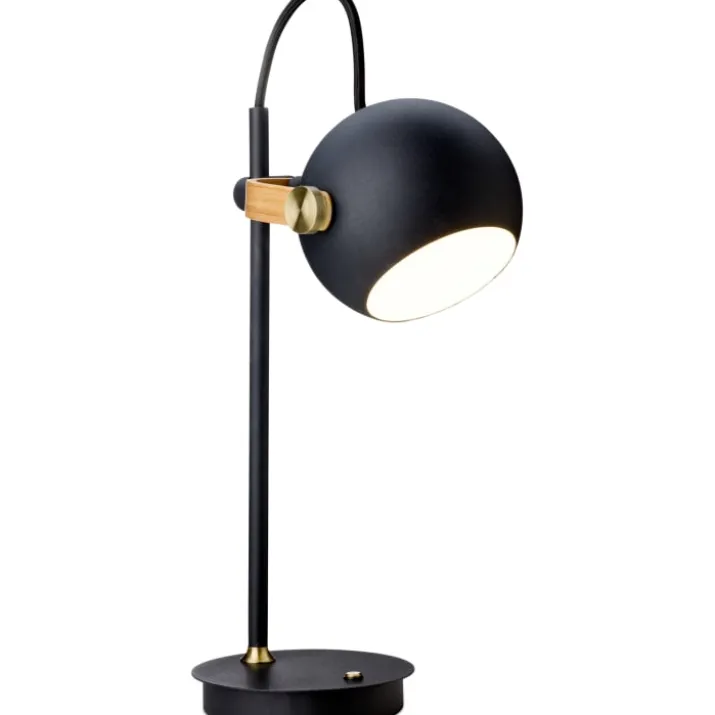 Halo Design DC genopladelig bordlampe, sort