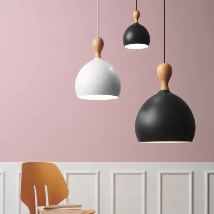 Halo Design Dueodde pendel, sort/metal, Ø39 cm