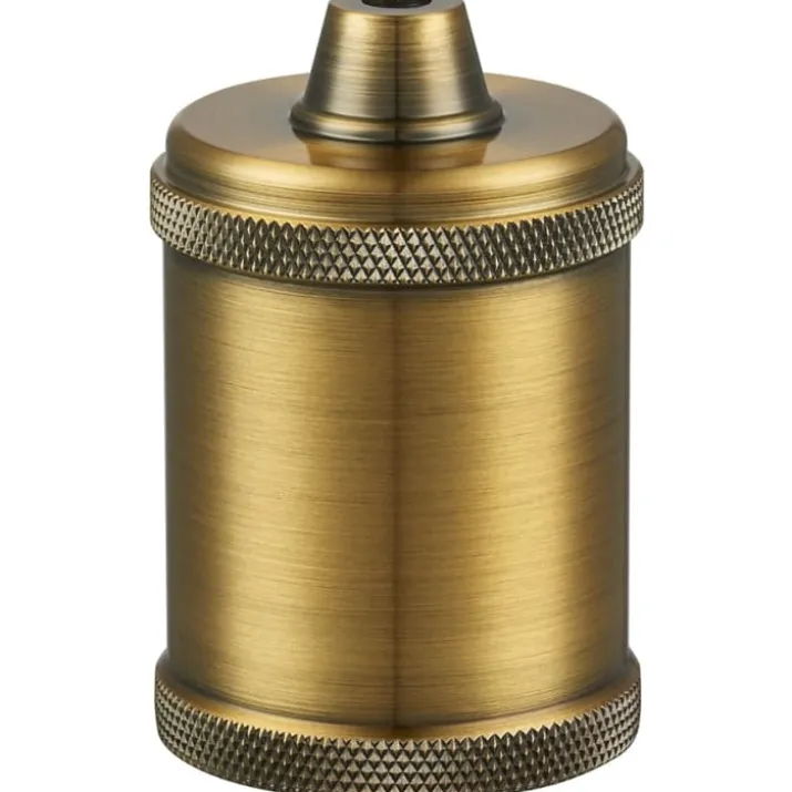 Halo Design E27 fatning, raw antik