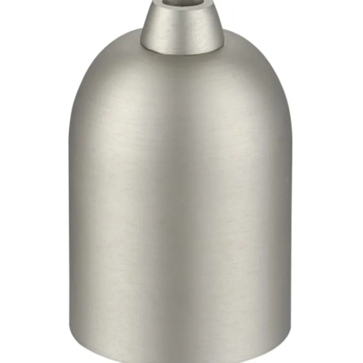 Halo Design E27 metal fatning, børstet stål