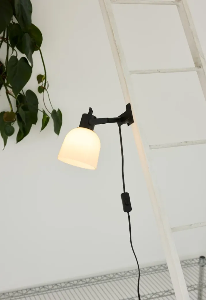 Halo Design Glow klemmelampe, opal/sort