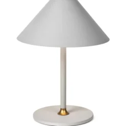 Halo Design Hygge genopladelig bordlampe, H25 cm, lysegrå