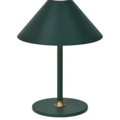 Halo Design Hygge genopladelig bordlampe, H25 cm, mørkegrøn