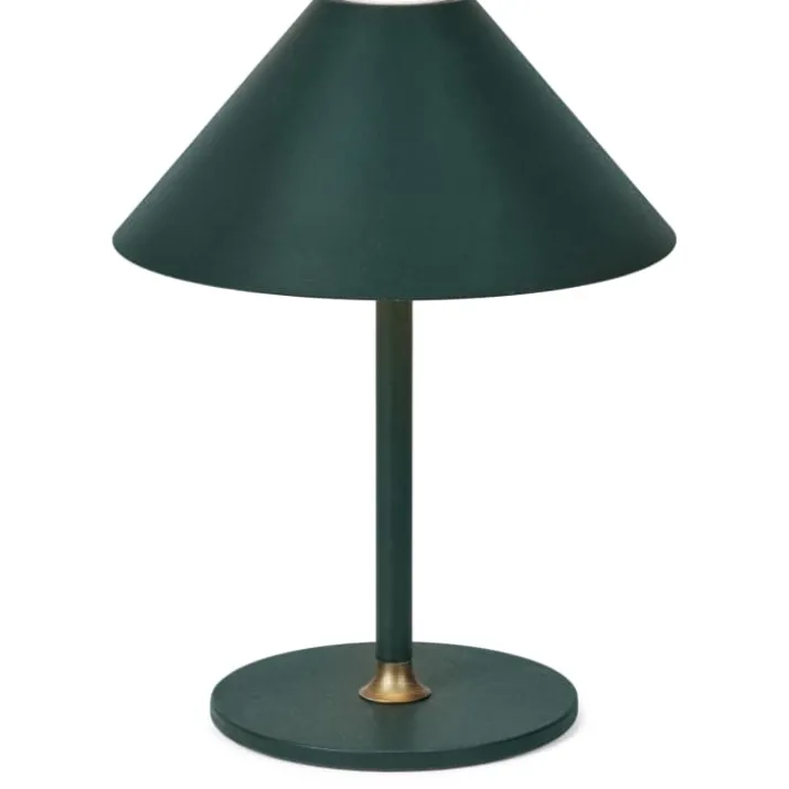 Halo Design Hygge genopladelig bordlampe, H25 cm, mørkegrøn